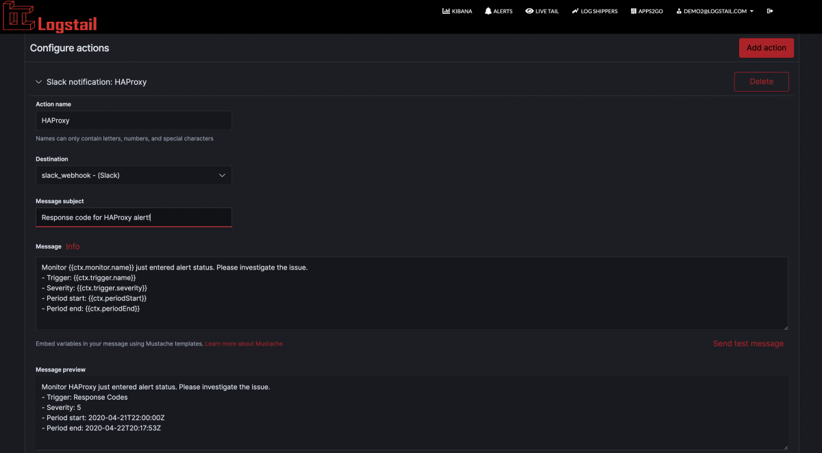 How to analyze HAProxy logs with ELK Stack and Logstail.com | Logstail